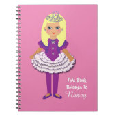 Cute Princess Girl's tekenfilm Notitieboek (Voorkant)