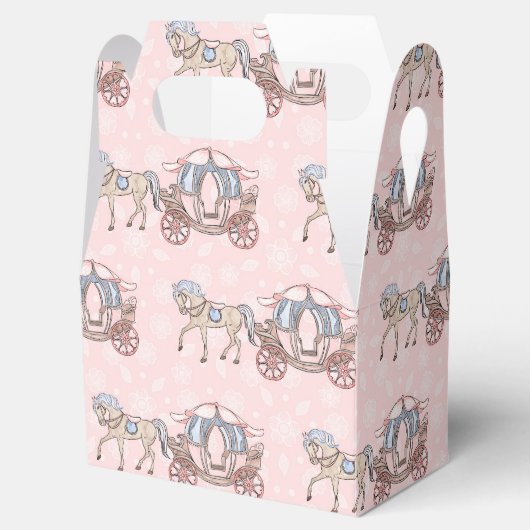 Cute Princess horse party box Bedankdoosjes (Geopend)