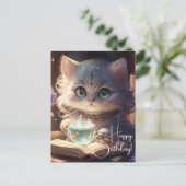 Cute Princess Kitten Briefkaart (Staand voorkant)