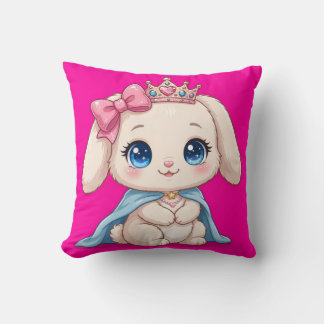 Cute Princess Konijn Roze Worp Kussen - Kawaii