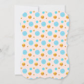 Cute Princess on Light Pink Birthday Invitation Kaart (Achterkant)