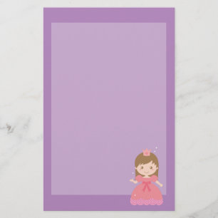 Cute Princess, Roze voor Little Girls Briefpapier