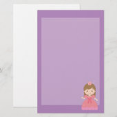 Cute Princess, Roze voor Little Girls Briefpapier (Voorkant / Achterkant)