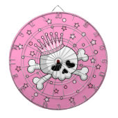 Cute Princess Skull Dartbord (Voorkant)