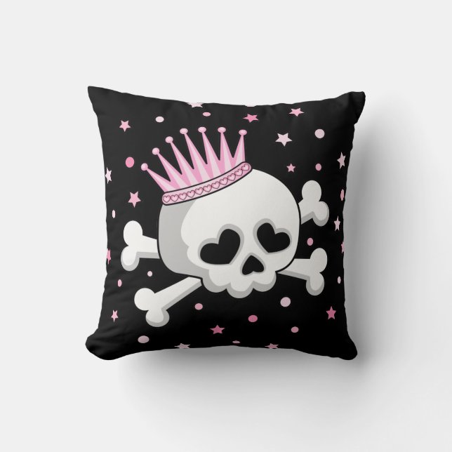 Cute Princess Skull Kussen (Voorkant)