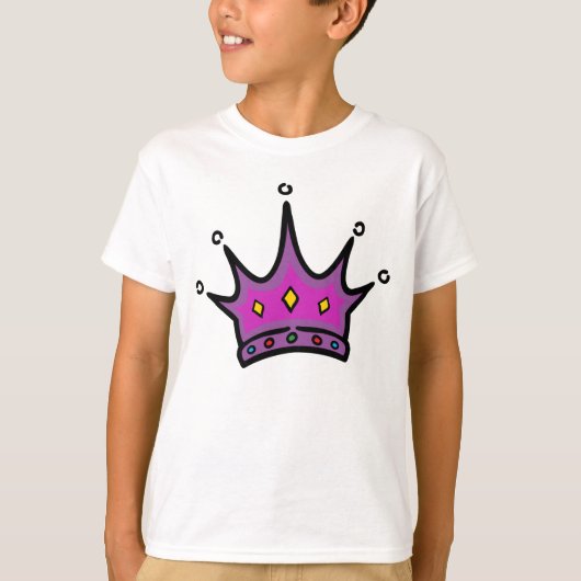Cute Princess Tiara T-Shirt (Voorkant)
