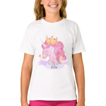 👑 Cute Princess Unicorn Custom Name