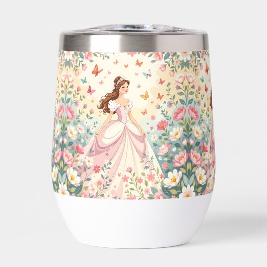 Cute princess with butterflies (Voorkant)