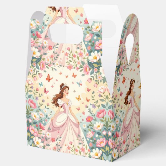 Cute princess with butterflies bedankdoosjes (Geopend)