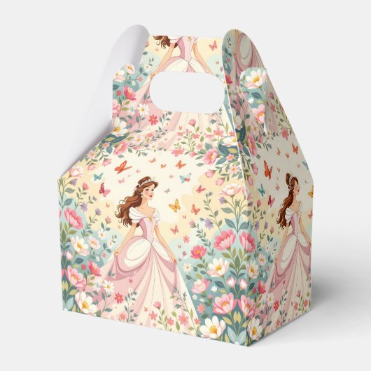 Cute princess with butterflies bedankdoosjes (Voorkant Zijde)