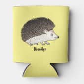 Cute procementegel cartoon illustratie blikjeskoeler (Voorkant)