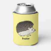 Cute procementegel cartoon illustratie blikjeskoeler (Blikje Achterkant)