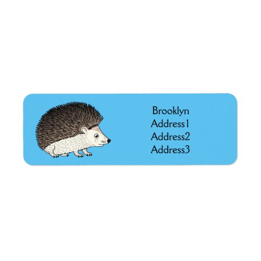 Cute procementegel cartoon illustratie etiket (Voorkant)