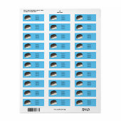 Cute procementegel cartoon illustratie etiket (Full Sheet)