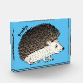 Cute procementegel cartoon illustratie fotoblokken (Links)