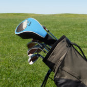 Cute procementegel cartoon illustratie golfheadcover (Insitu)