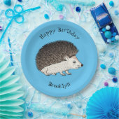 Cute procementegel cartoon illustratie papieren bordje (Feest)