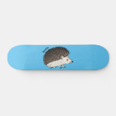 Cute procementegel cartoon illustratie persoonlijk skateboard (Horizontaal)