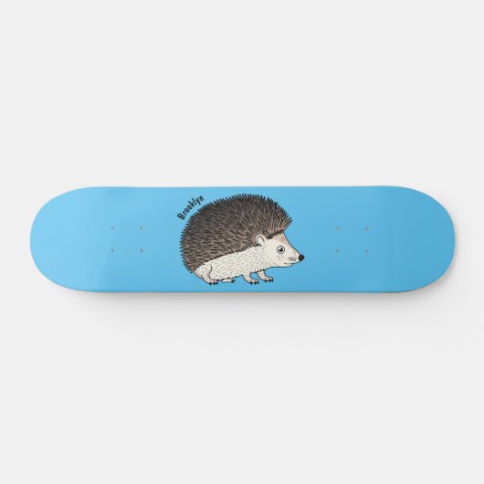 Cute procementegel cartoon illustratie persoonlijk skateboard (Horizontaal)