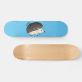 Cute procementegel cartoon illustratie persoonlijk skateboard (Horizontaal)