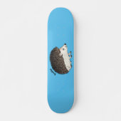Cute procementegel cartoon illustratie persoonlijk skateboard (Voorkant)
