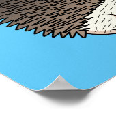 Cute procementegel cartoon illustratie poster (Hoek)