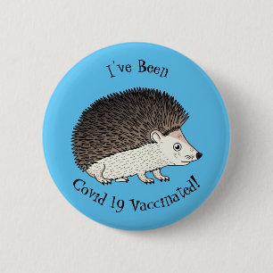 Cute procementegel cartoon illustratie ronde button 5,7 cm
