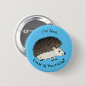 Cute procementegel cartoon illustratie ronde button 5,7 cm (Voorkant /achterkant)