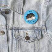 Cute procementegel cartoon illustratie ronde button 5,7 cm (In situ)