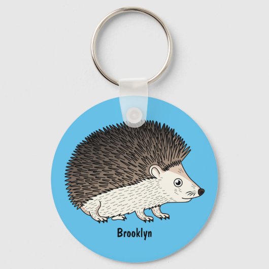 Cute procementegel cartoon illustratie sleutelhanger (Voorkant)