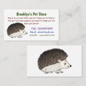 Cute procementegel cartoon illustratie visitekaartje (Voorkant / Achterkant)