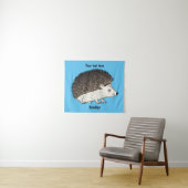 Cute procementegel cartoon illustratie wandkleed (In Situ (horizontaal))