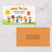 Cute Professional Childcare Daycare Babysitter Visitekaartje (Voorkant / Achterkant)