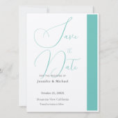 Cute Professionele Minimalistische Vlakke Moderne  Save The Date (Voorkant)