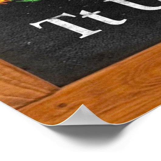 Cute Professor Owl Pools Alphabet Alfabet polski Poster (Hoek)