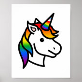 Cute Progress Pride Unicorn Poster (Voorkant)