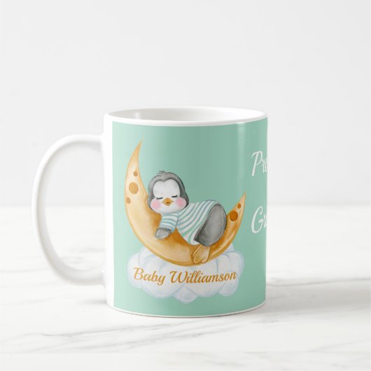 Cute Promoted to Grandma Baby Penguin Coffee Mok (Links)