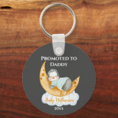Cute Promoted to papa Baby Penguin Sleutelhanger (Voorkant)