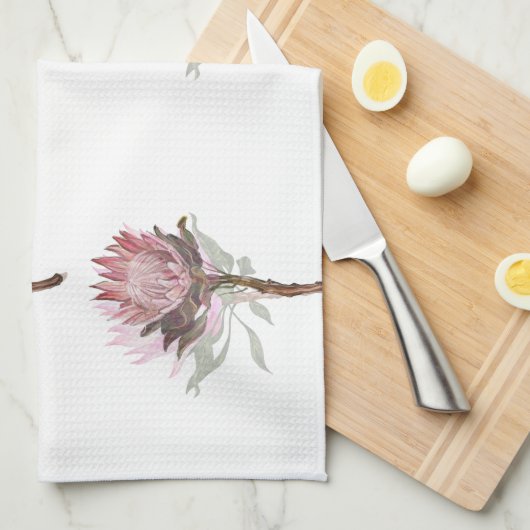Cute protea flower theedoek (Quarter Fold)