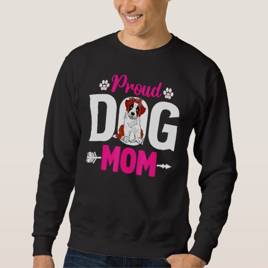 Cute Proud Bernard Dog Mama Moederdag Trui (Voorkant)