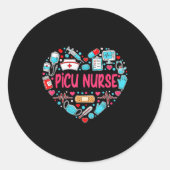 Cute Proud Cu Nurse Week Gift Cu Nurse Appreciatio Ronde Sticker (Voorkant)