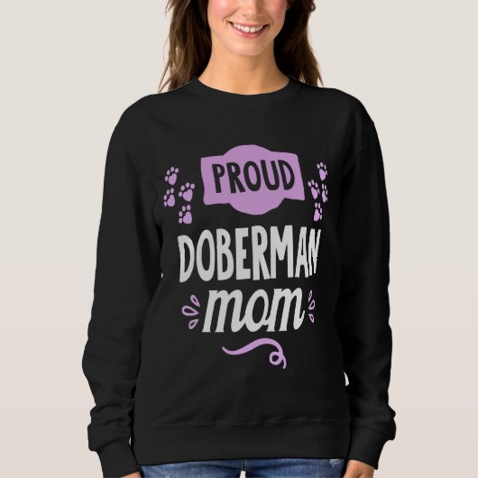 Cute Proud Doberman Ma 378 Trui (Voorkant)