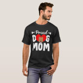 Cute Proud Pitbull Dog mama Funny Moederdag T-shirt (Voorkant volledig)