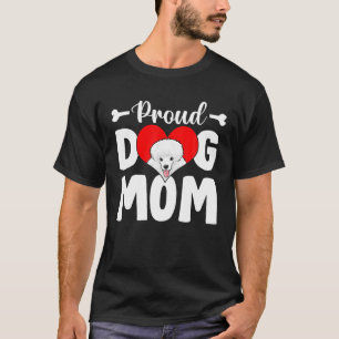 Cute Proud Poodle Dog mama Funny Moederdag T-shirt