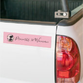 Cute Proverbs 31 Woman roze Bumpersticker (Op Truck)