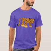 Cute Prowling Cartoon Cheetah T-Shirt (Voorkant)