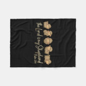 Cute Psalm 23_1 Sheep The Lord Is My Shepherd  Fleece Deken (Voorkant (Horizontaal))
