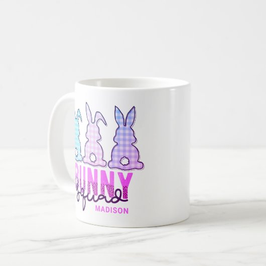 Cute Pset Bunny Squad Rabbit Persoonlijk Koffiemok (Voorkant links)