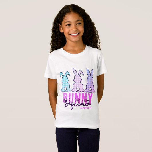 Cute Pset Bunny Squad Rabbit Persoonlijk T-shirt (Voorkant volledig)
