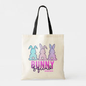 Cute Pset Bunny Squad Rabbit Persoonlijk Tote Bag (Achterkant)